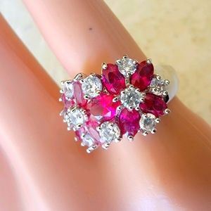 Pink Crystal Ring